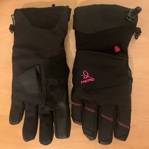 Head black ski gloves women’s small